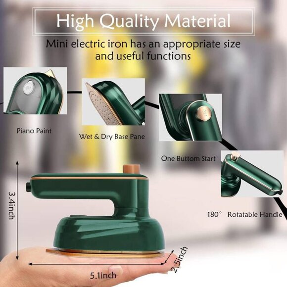 Mini Portable, Foldable Electric Steam Iron - Picture 7 of 13